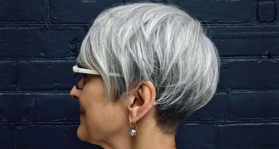 Short Pixie Haircuts for Gray Hair | Caramel Day